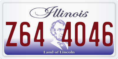 IL license plate Z644046