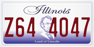 IL license plate Z644047