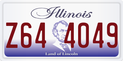 IL license plate Z644049