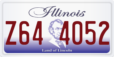 IL license plate Z644052