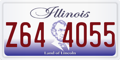 IL license plate Z644055