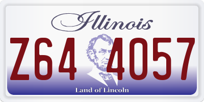 IL license plate Z644057