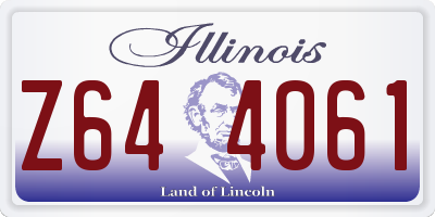 IL license plate Z644061