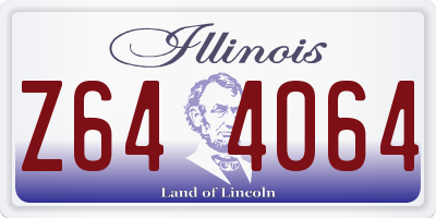 IL license plate Z644064
