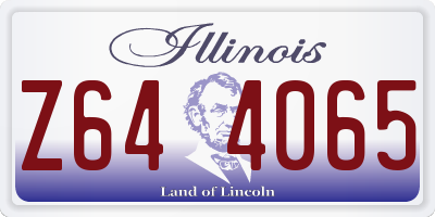 IL license plate Z644065