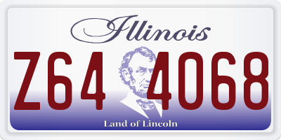 IL license plate Z644068