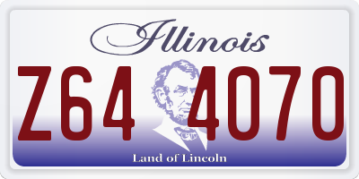 IL license plate Z644070