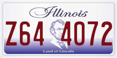 IL license plate Z644072