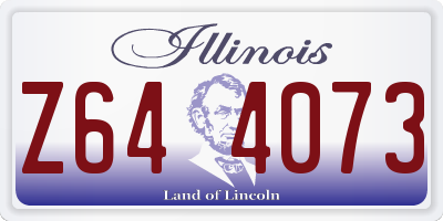 IL license plate Z644073