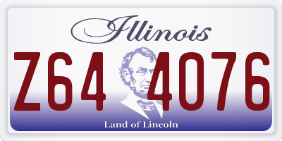 IL license plate Z644076