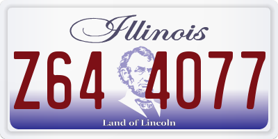 IL license plate Z644077