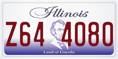 IL license plate Z644080