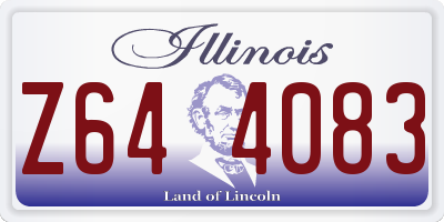 IL license plate Z644083