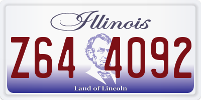 IL license plate Z644092