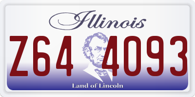 IL license plate Z644093