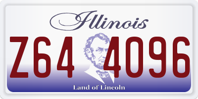 IL license plate Z644096