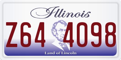 IL license plate Z644098