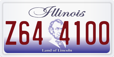 IL license plate Z644100