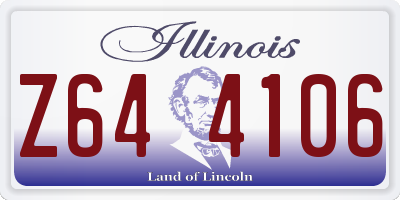 IL license plate Z644106