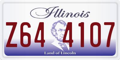 IL license plate Z644107