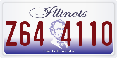 IL license plate Z644110