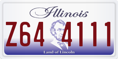 IL license plate Z644111