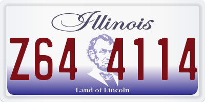 IL license plate Z644114