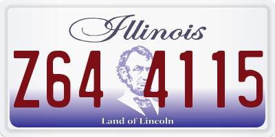 IL license plate Z644115