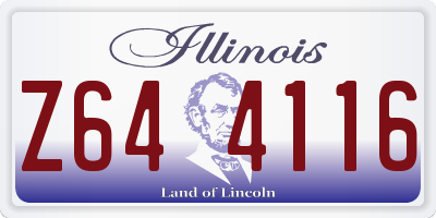 IL license plate Z644116