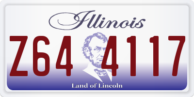 IL license plate Z644117