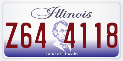 IL license plate Z644118