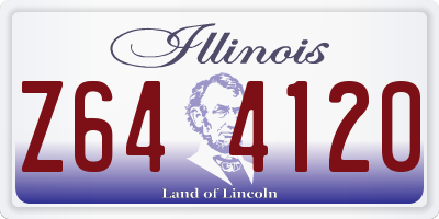 IL license plate Z644120