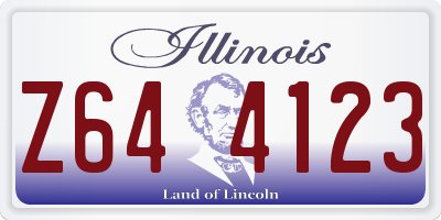 IL license plate Z644123