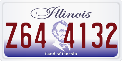 IL license plate Z644132
