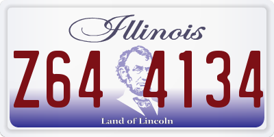IL license plate Z644134