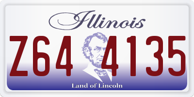 IL license plate Z644135