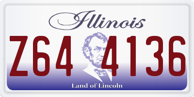 IL license plate Z644136