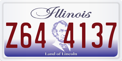 IL license plate Z644137