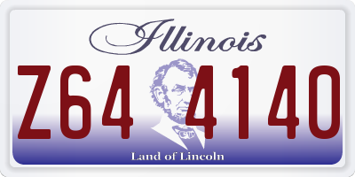 IL license plate Z644140