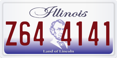 IL license plate Z644141