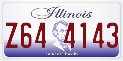 IL license plate Z644143