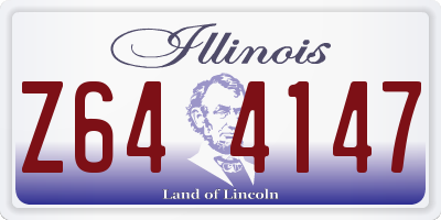 IL license plate Z644147