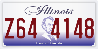 IL license plate Z644148