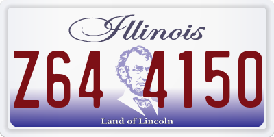 IL license plate Z644150