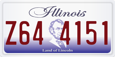 IL license plate Z644151