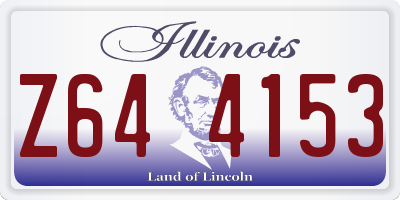 IL license plate Z644153