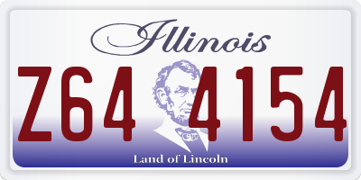 IL license plate Z644154
