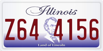 IL license plate Z644156