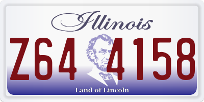 IL license plate Z644158