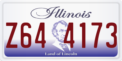 IL license plate Z644173